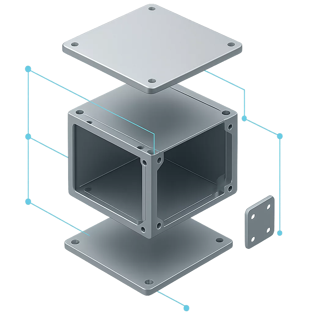 Exploded variant matrix schematic